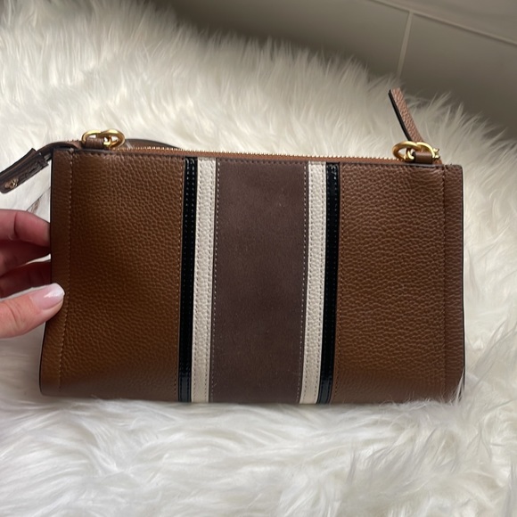 COPY - EUC Tory Burch Carson Striped Leather Crossbody - Picture 3 of 10
